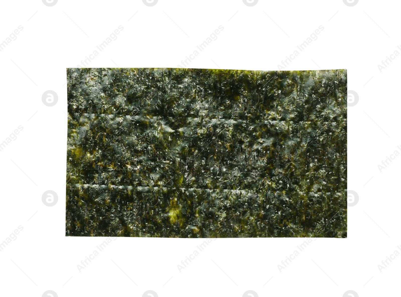 Photo of One dry nori sheet isolated on white