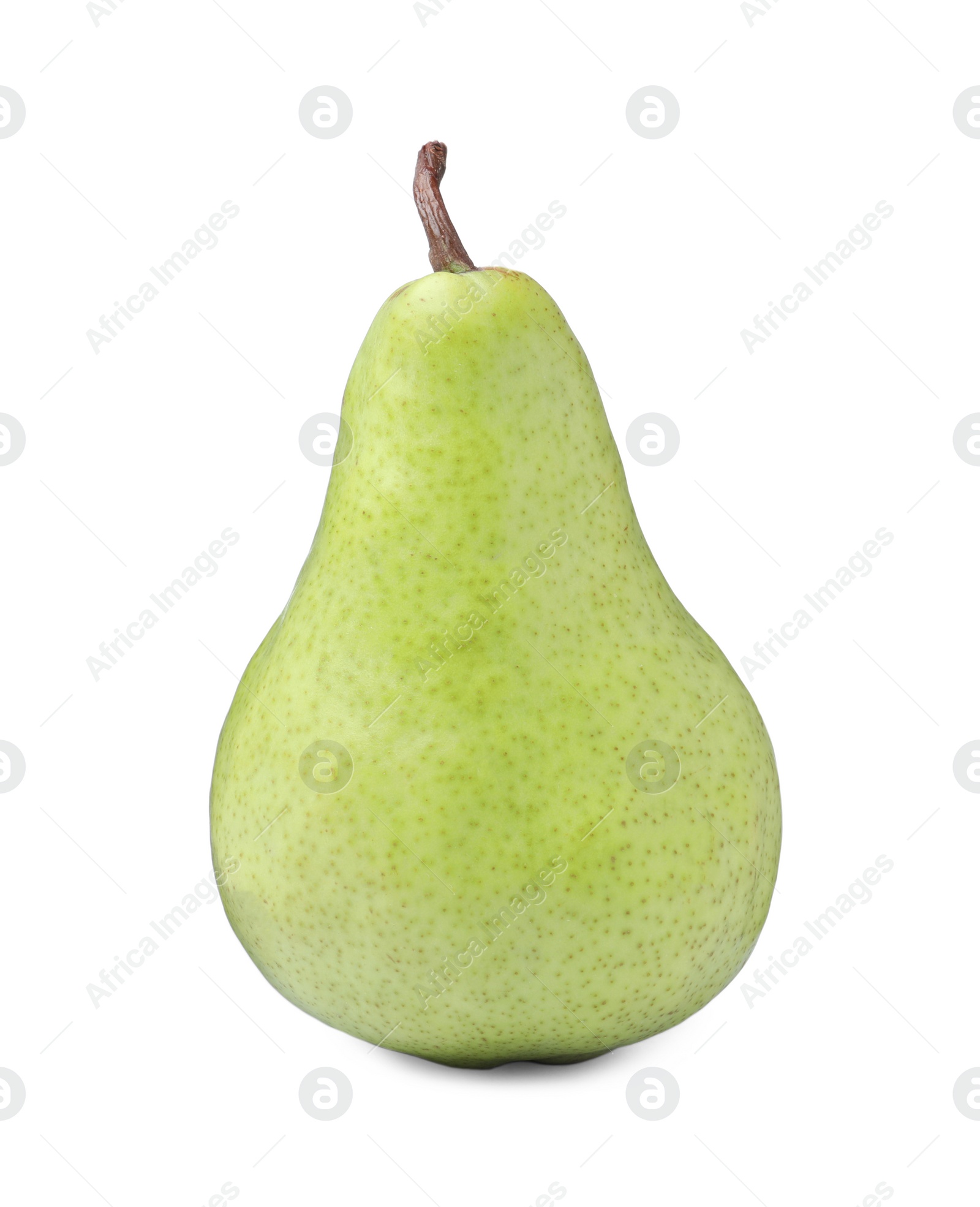 Photo of One fresh ripe pear isolated on white