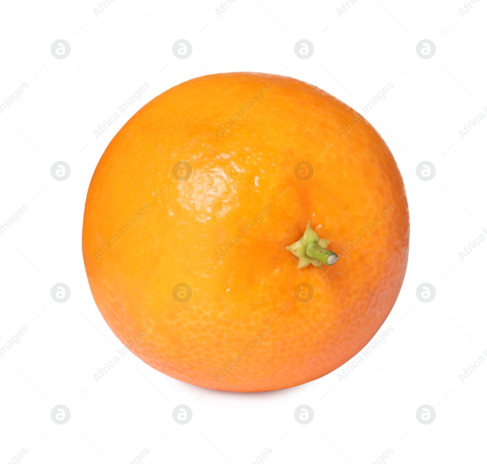 Photo of Fresh ripe juicy tangerine isolated on white