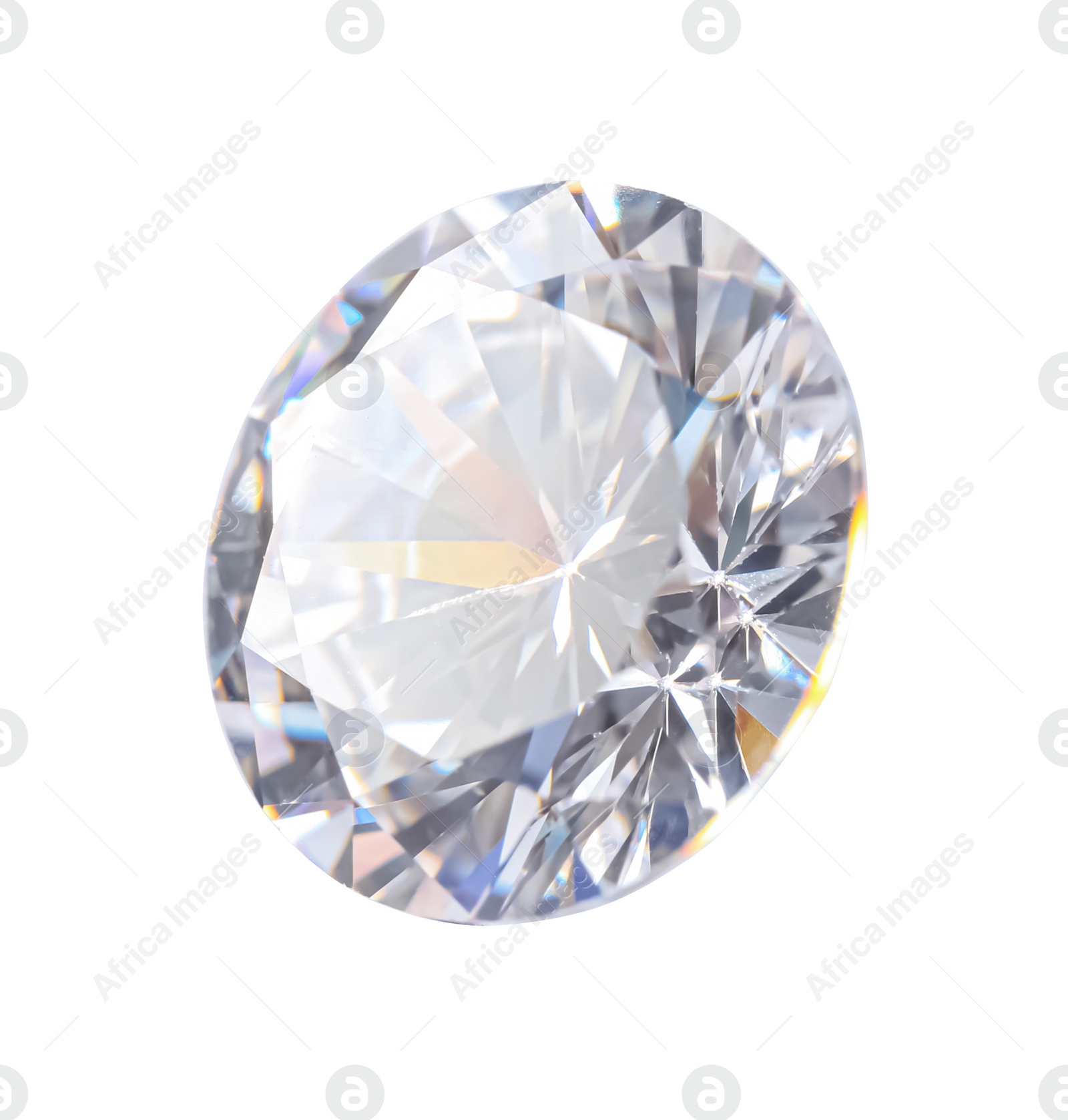 Photo of One beautiful shiny diamond isolated on white