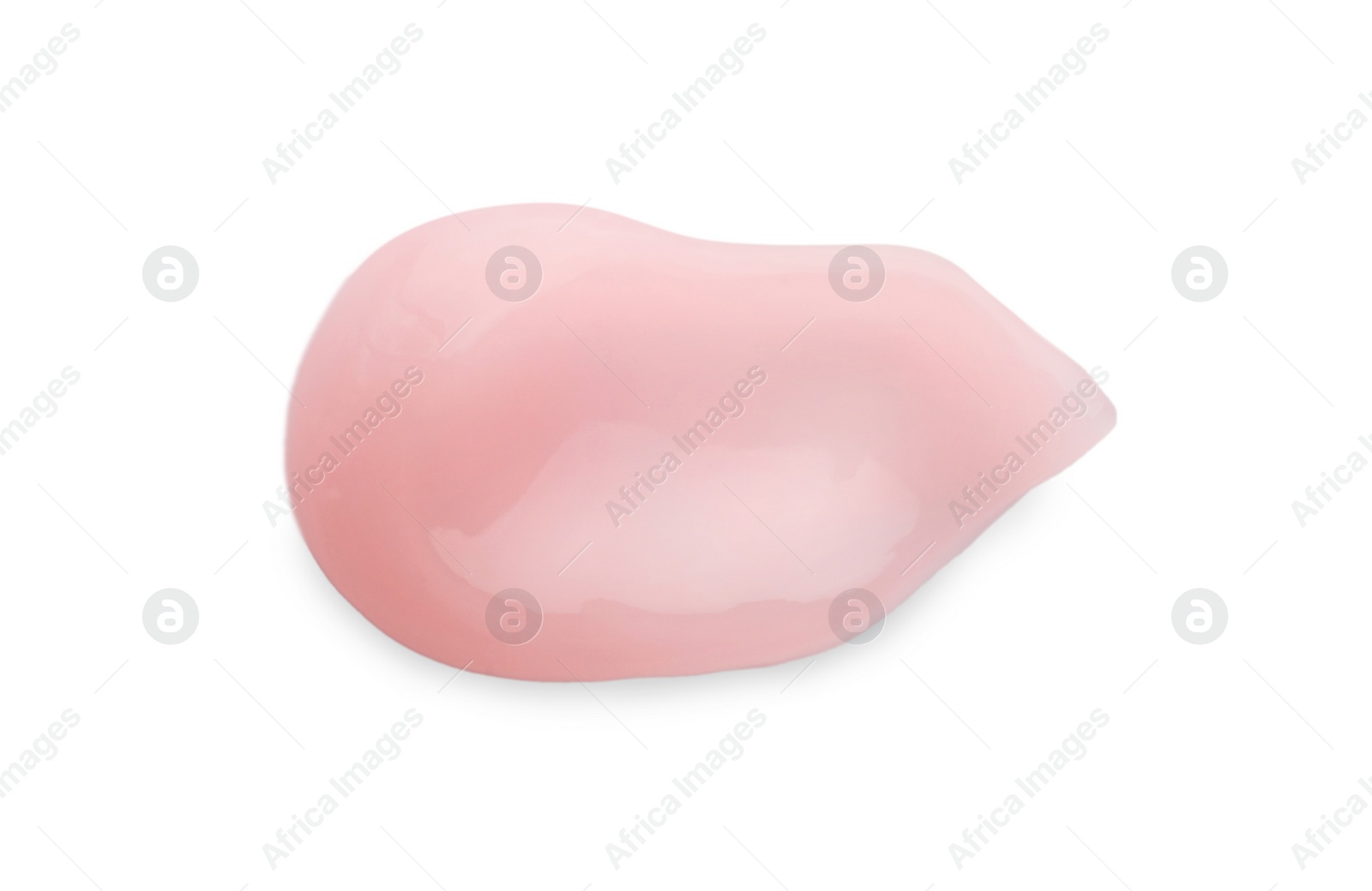 Photo of Sample of cosmetic gel isolated on white, top view