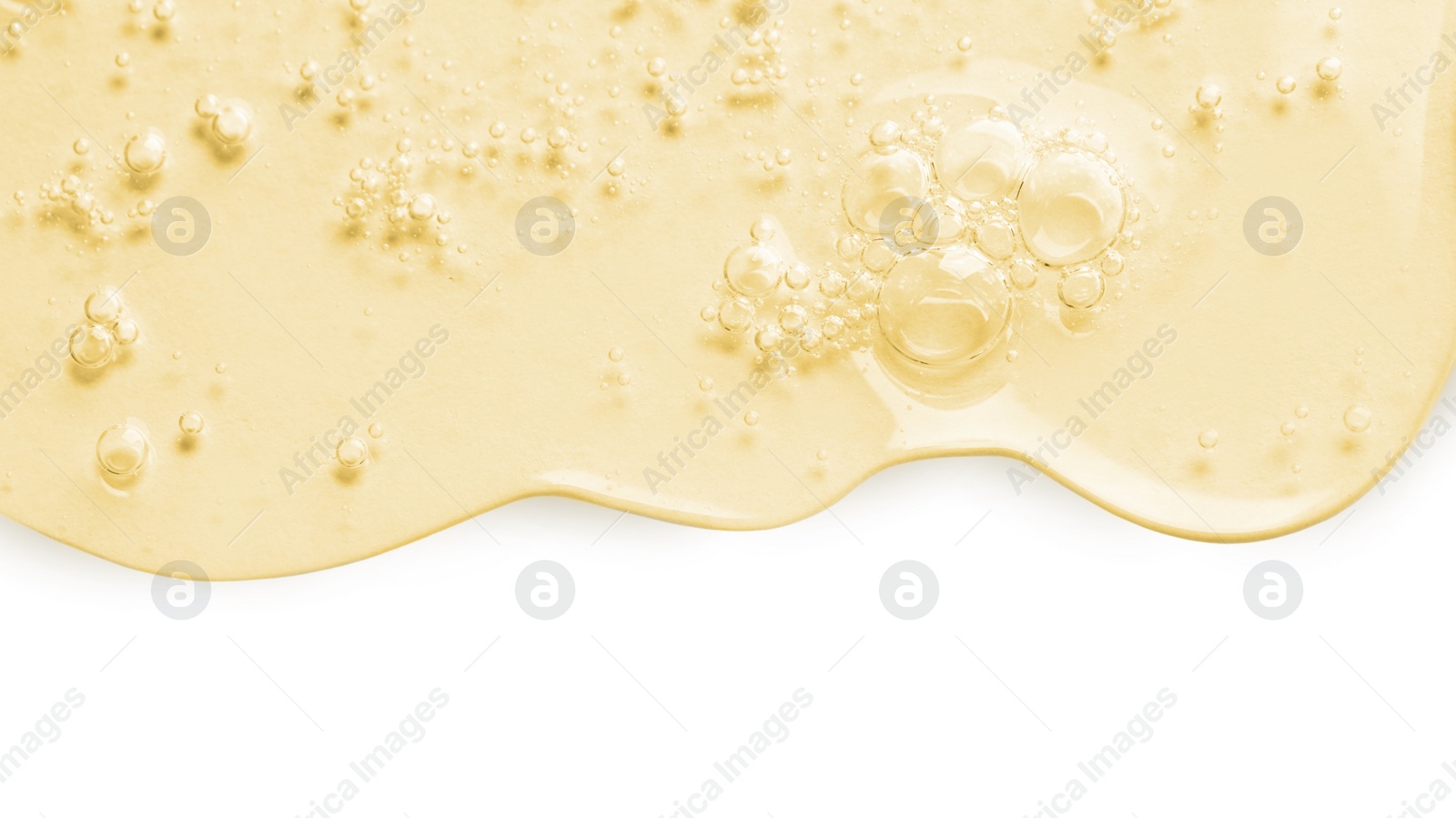 Image of Serum on white background, top view. Skin care product