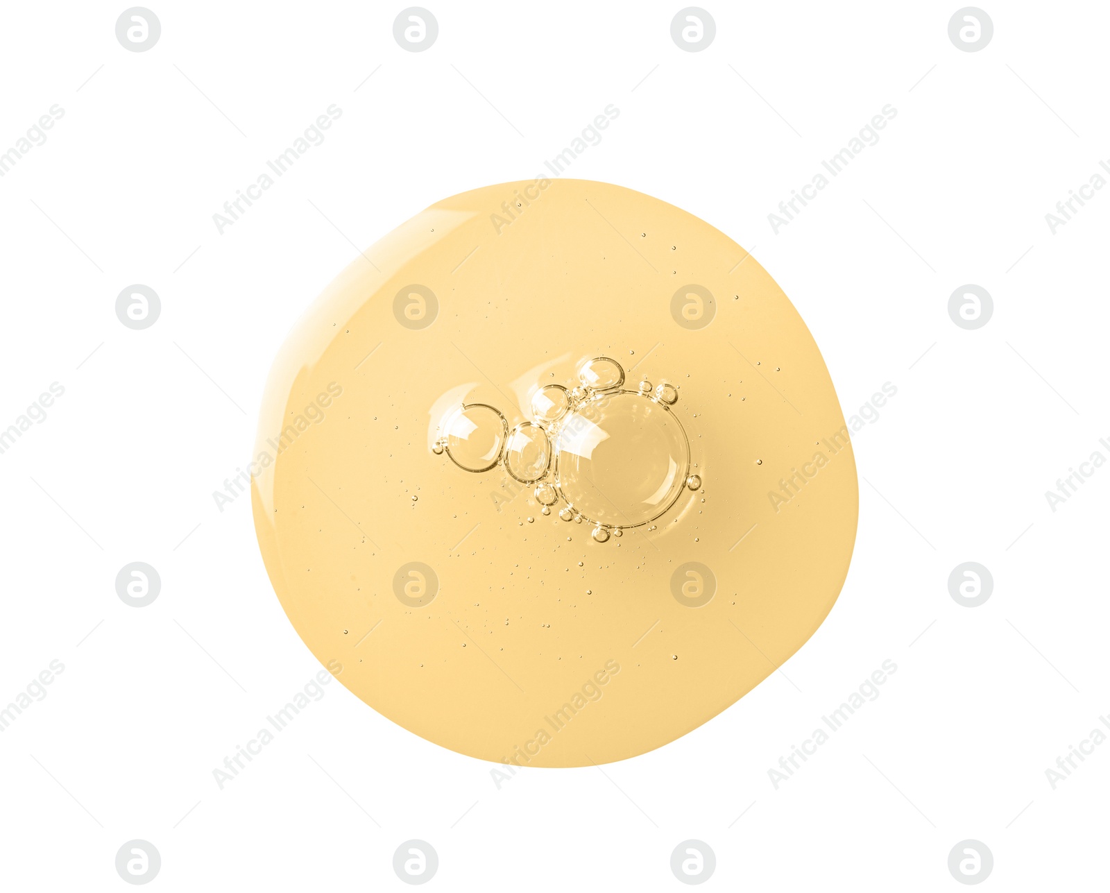 Image of Drop of hydrophilic oil on white background