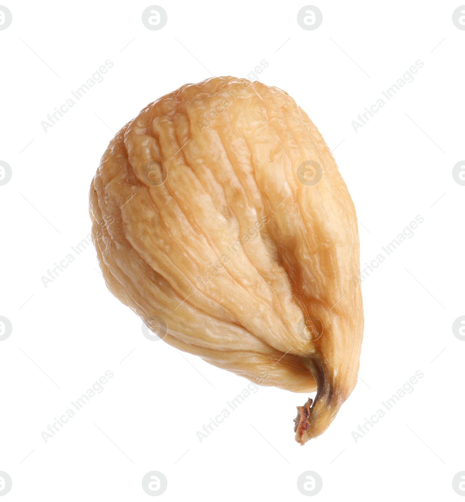 Photo of Tasty dried fig fruit isolated on white