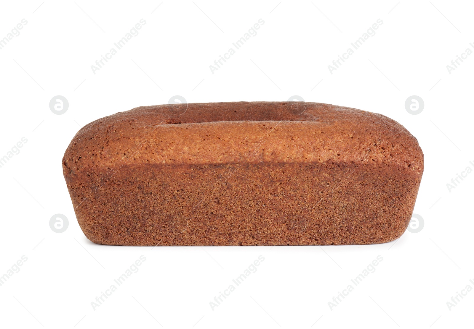 Photo of Delicious fresh gingerbread cake isolated on white