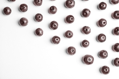 Photo of Fresh acai berries on white background