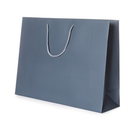 One grey shopping bag isolated on white
