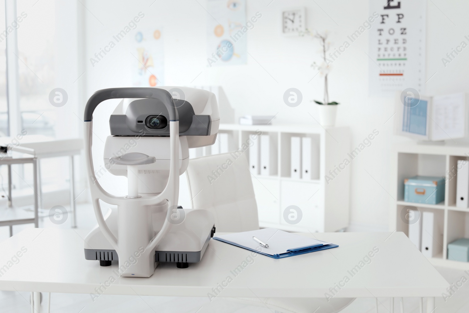 Photo of Modern equipment in ophthalmologist office