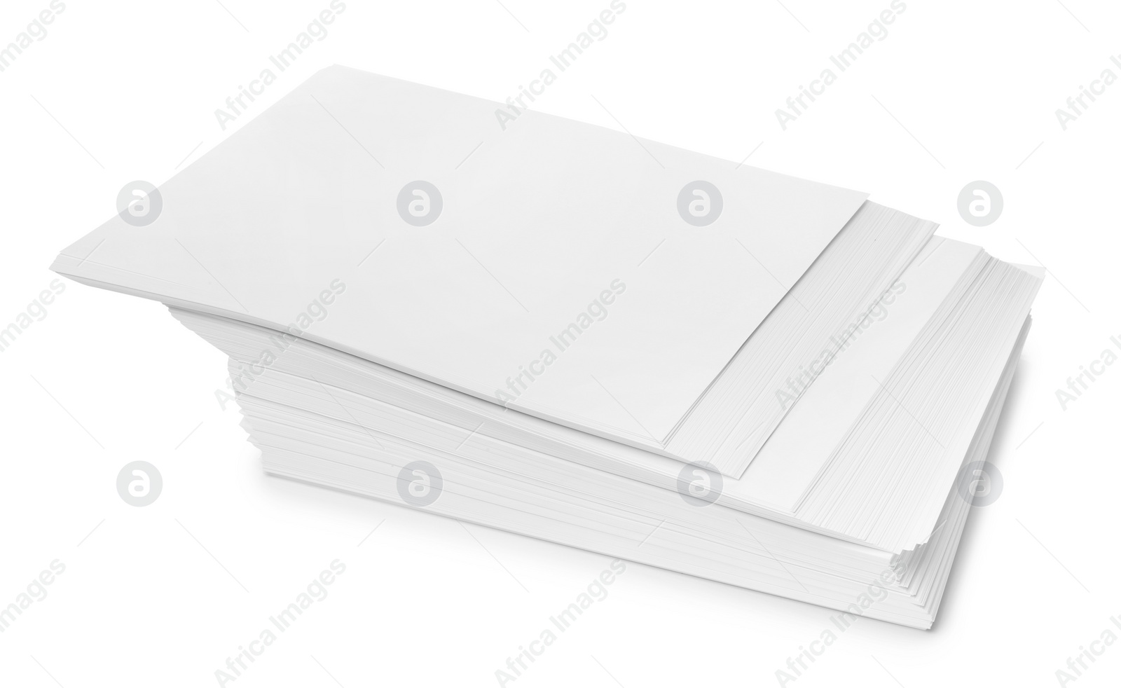 Photo of Stack of paper sheets isolated on white