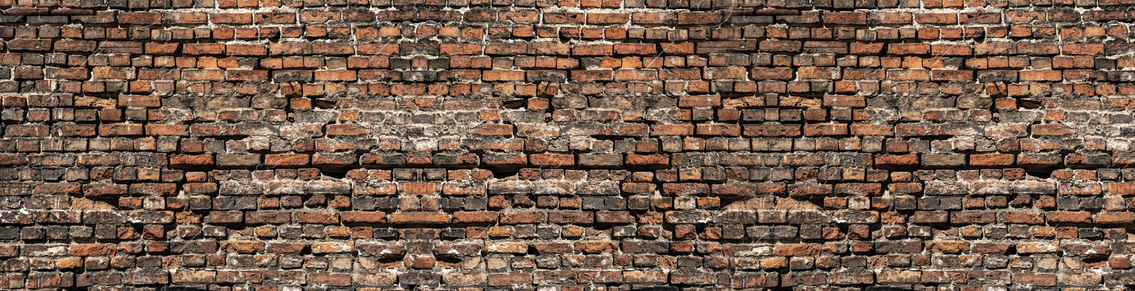 Image of Texture of old brick wall as background. Banner design