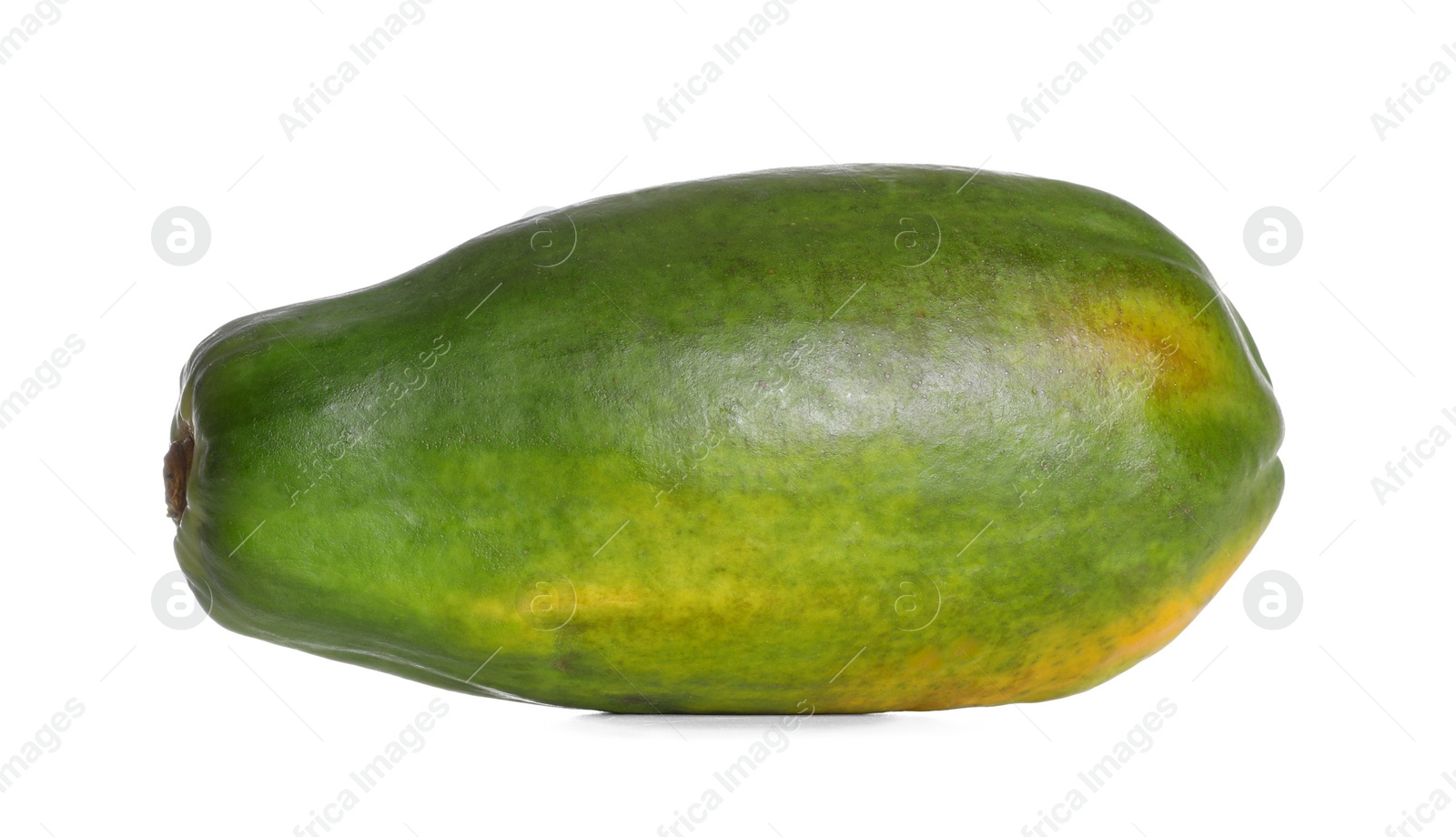 Photo of Fresh juicy ripe papaya on white background