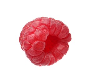 Tasty ripe fresh raspberry isolated on white