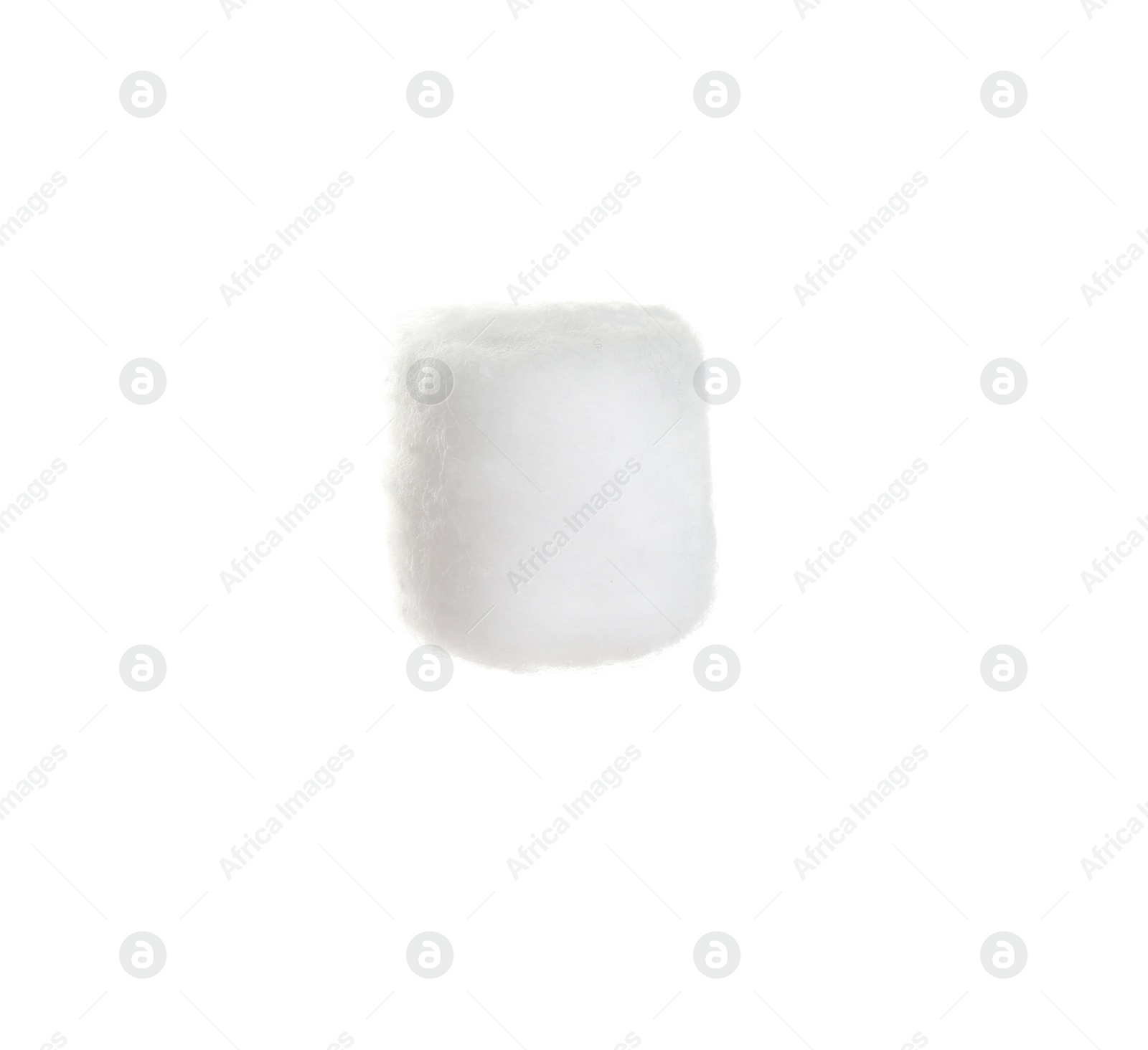 Photo of Ball of fluffy cotton on white background