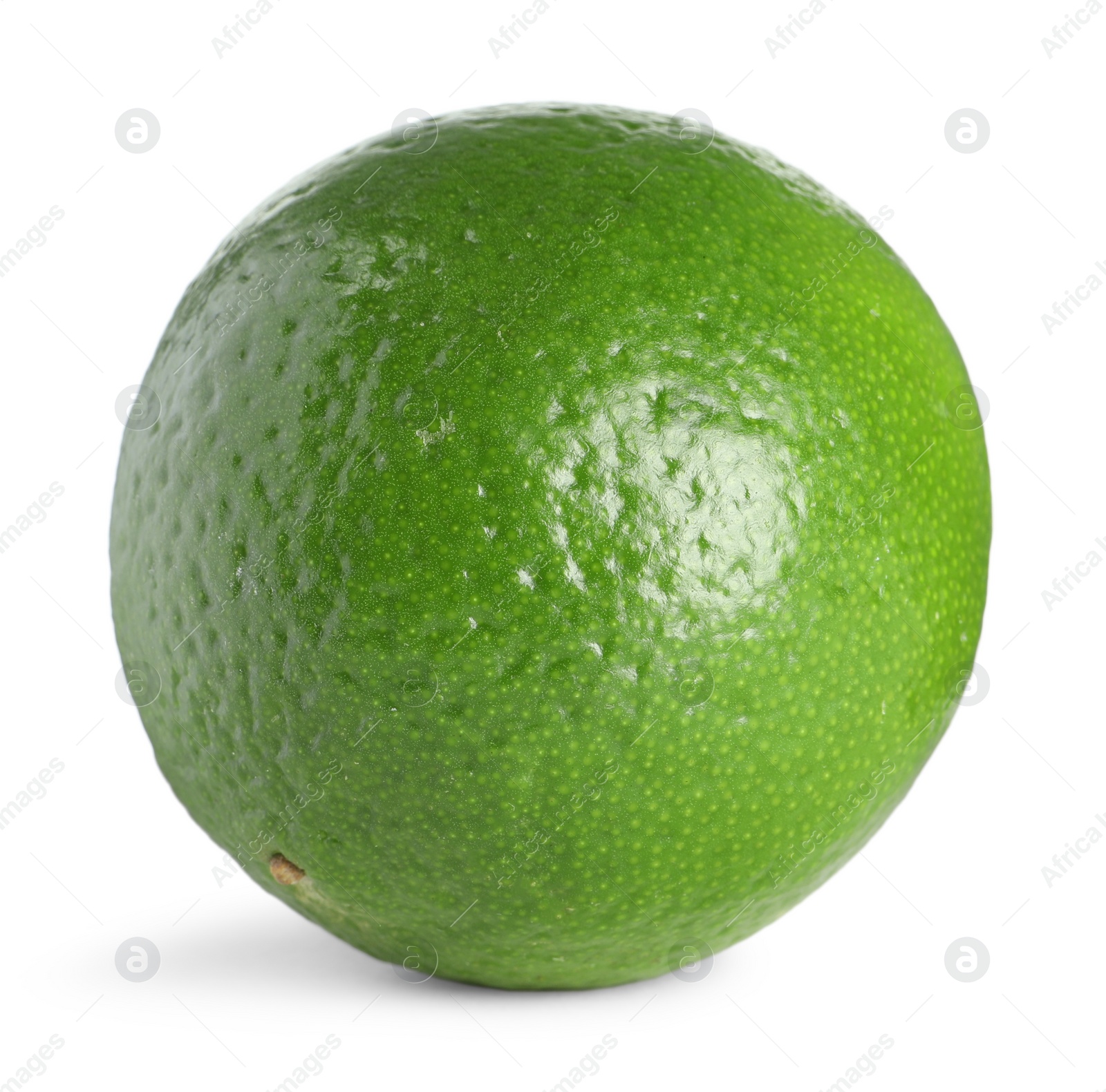 Photo of Fresh green ripe lime isolated on white