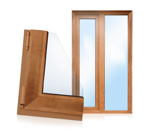 Image of Window and sample of profile on white background