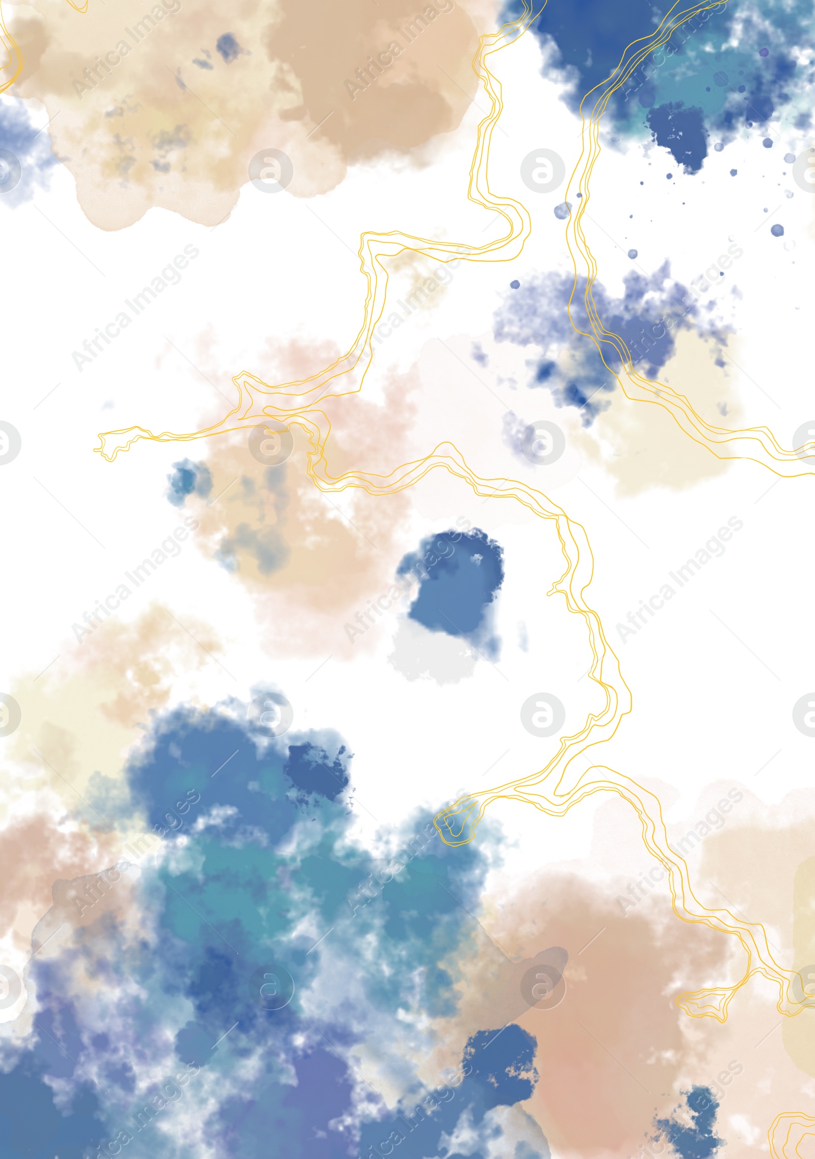 Illustration of Beautiful image of abstract strokes with marble pattern