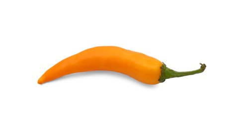 Photo of Fresh raw hot chili pepper isolated on white