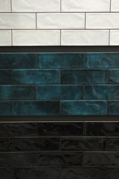 Samples of tile colors display in store