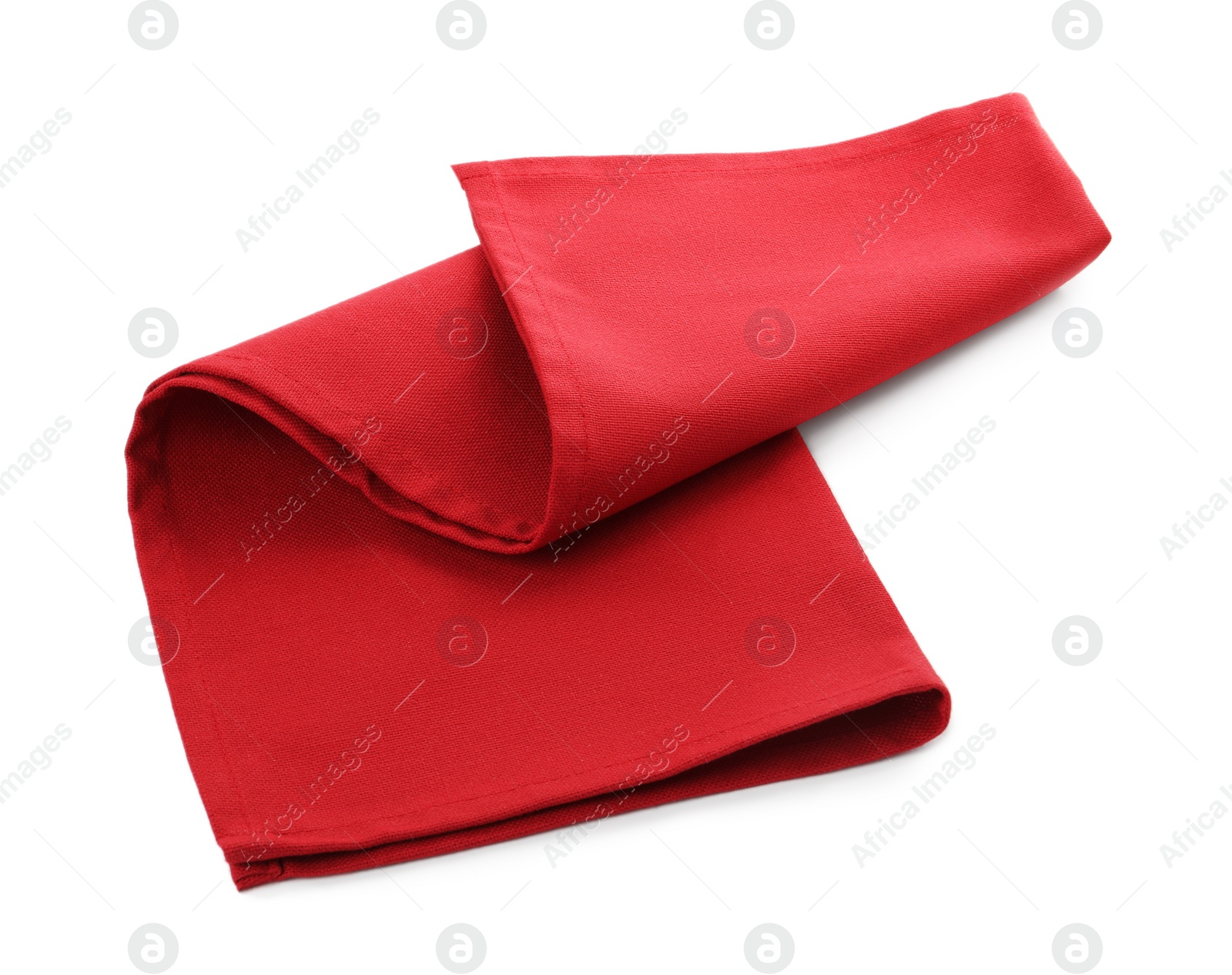 Photo of Fabric napkin for table setting on white background