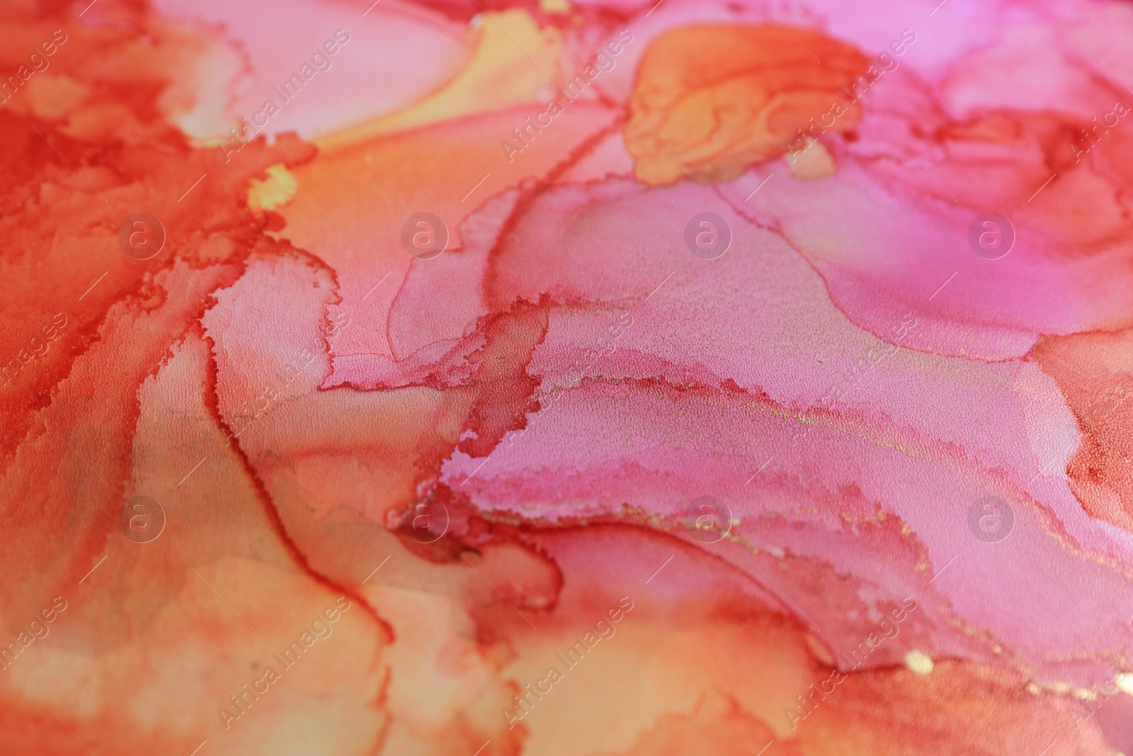 Photo of Abstract liquid ink art painting as background, closeup