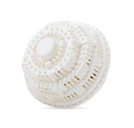 Dryer ball for washing machine isolated on white. Laundry detergent substitute