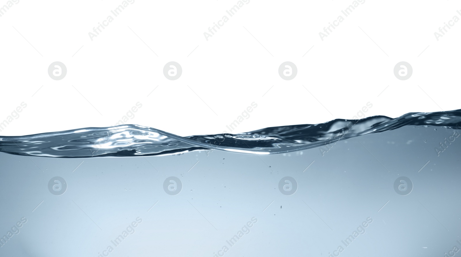 Photo of Transparent clear water wave on grey background