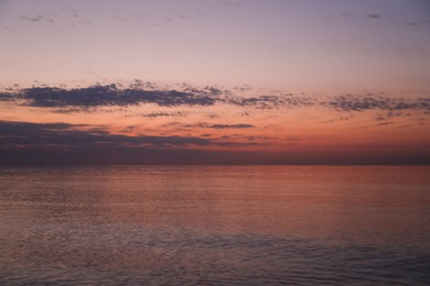 Picturesque view of beautiful seascape on sunrise