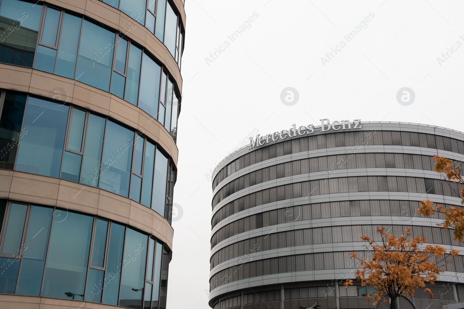 Photo of Warsaw, Poland - September 10, 2022: Beautiful modern Mercedes Benz office