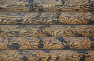 Photo of Textured wooden surface as background, top view