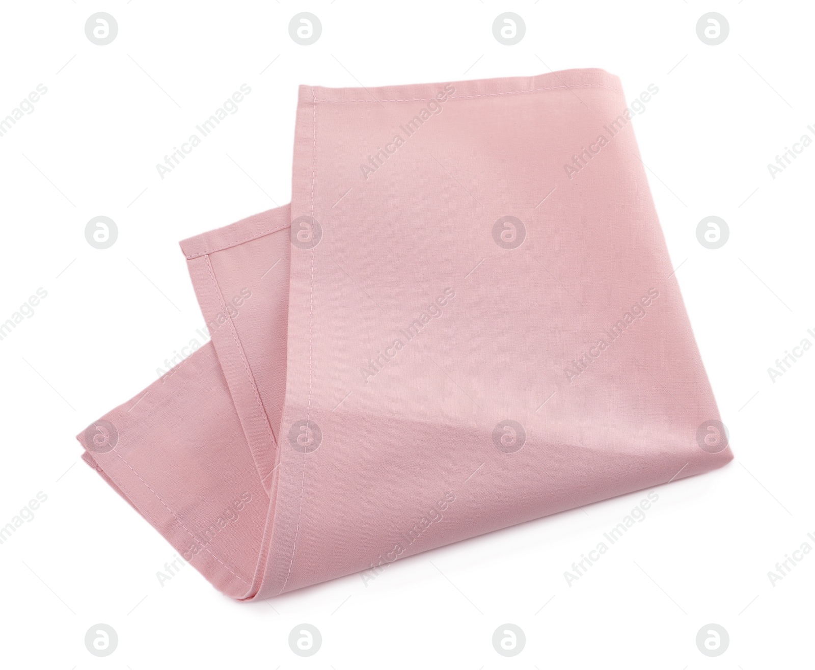Photo of Fabric napkin for table setting on white background, top view
