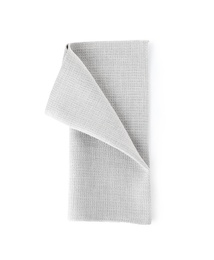 Fabric napkin for table setting on white background