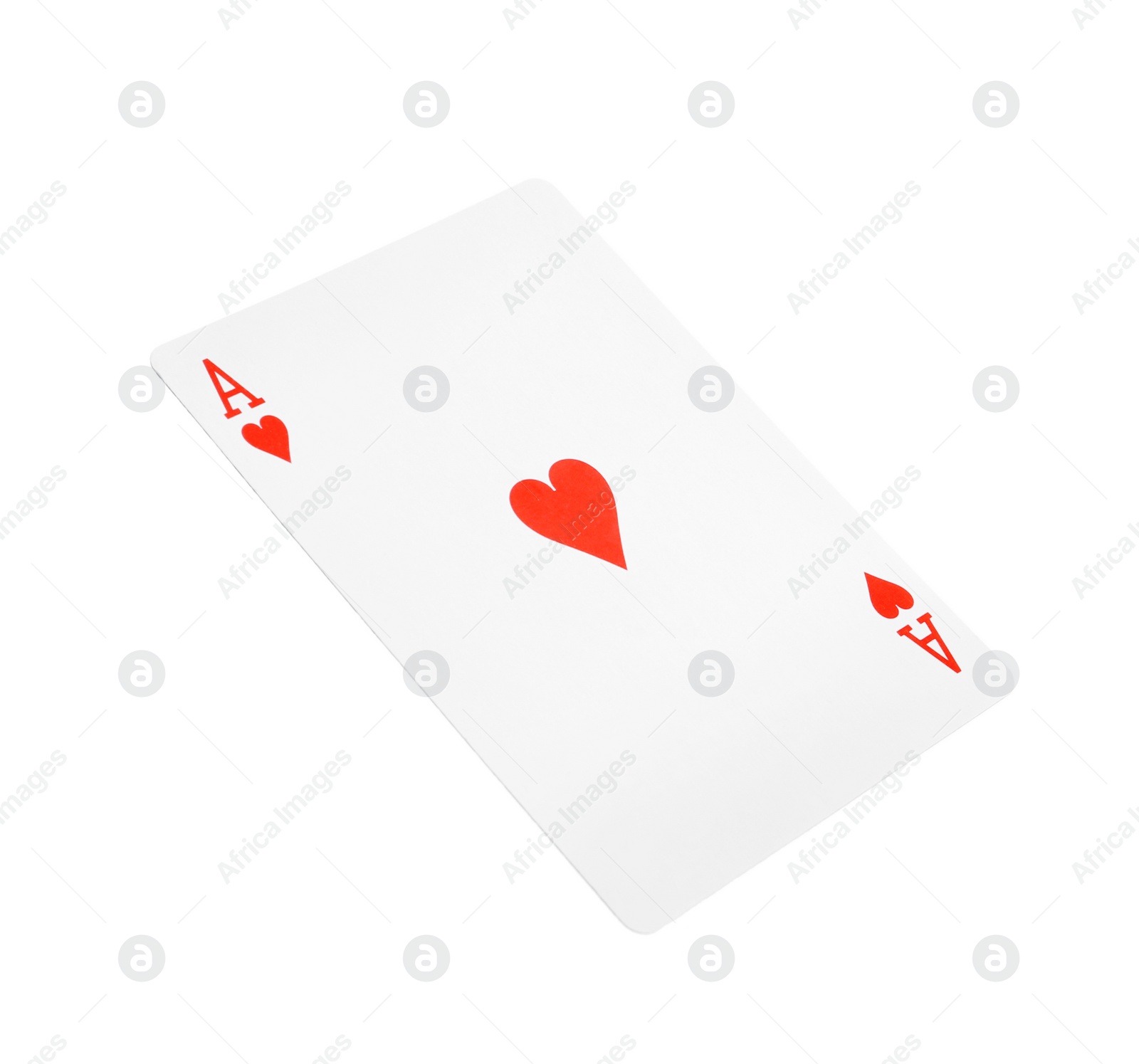 Photo of Playing card isolated on white. Poker game