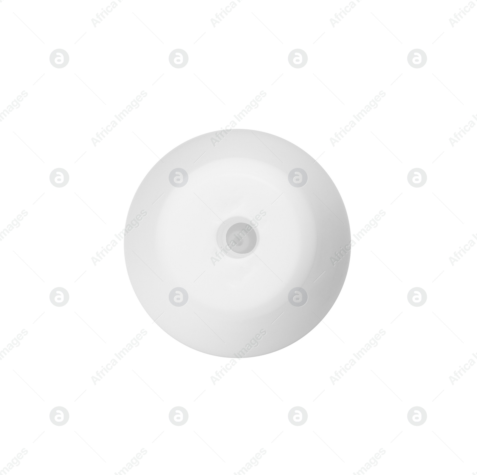 Photo of Modern aroma humidifier on white background, top view