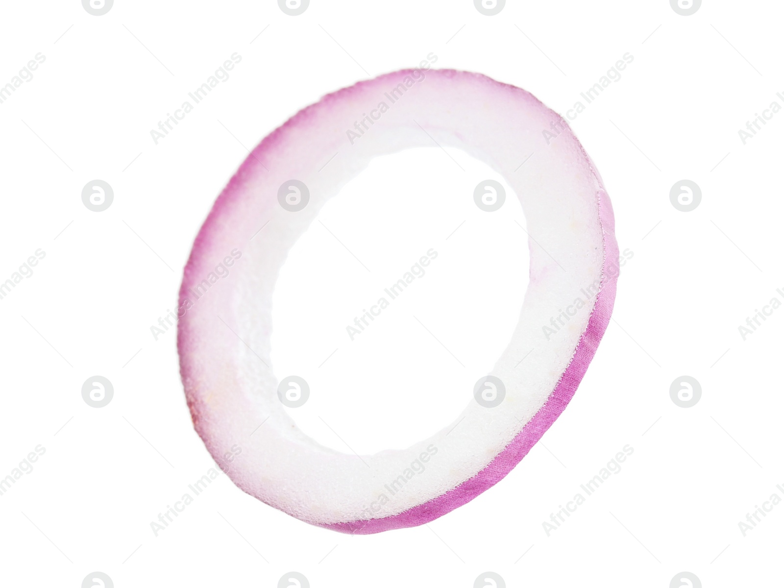 Photo of Ring of fresh onion isolated on white