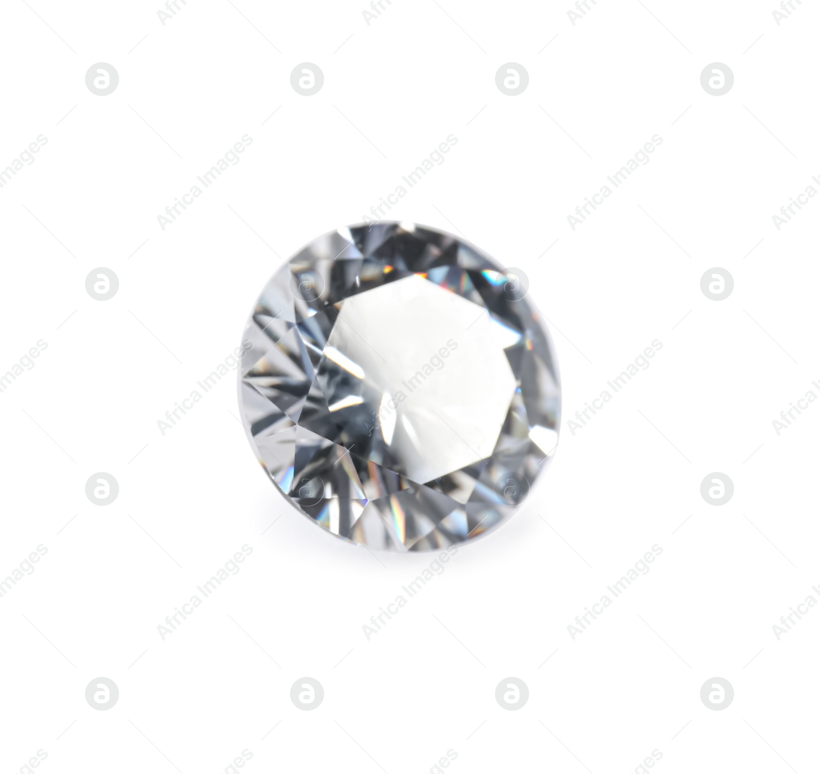 Photo of One beautiful shiny diamond isolated on white