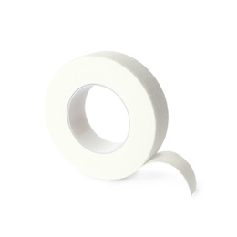 Photo of Medical sticking plaster roll isolated on white