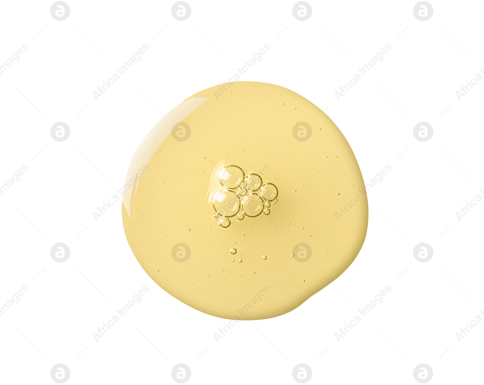 Image of Drop of hydrophilic oil on white background