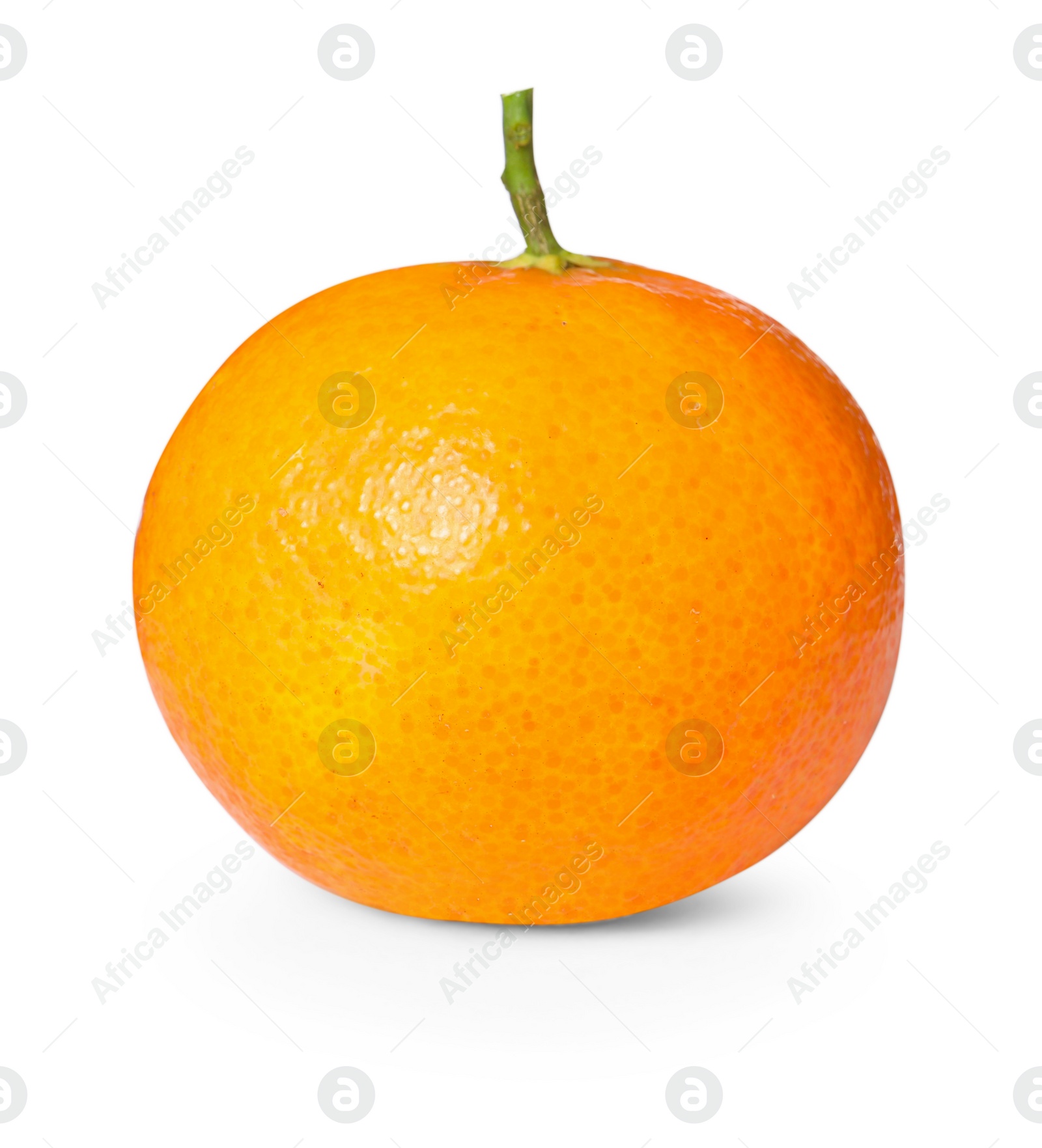 Photo of Fresh ripe juicy tangerine isolated on white