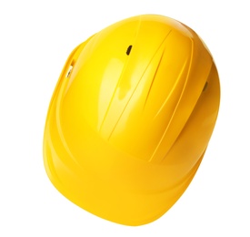 Safety hardhat isolated on white. Construction tool