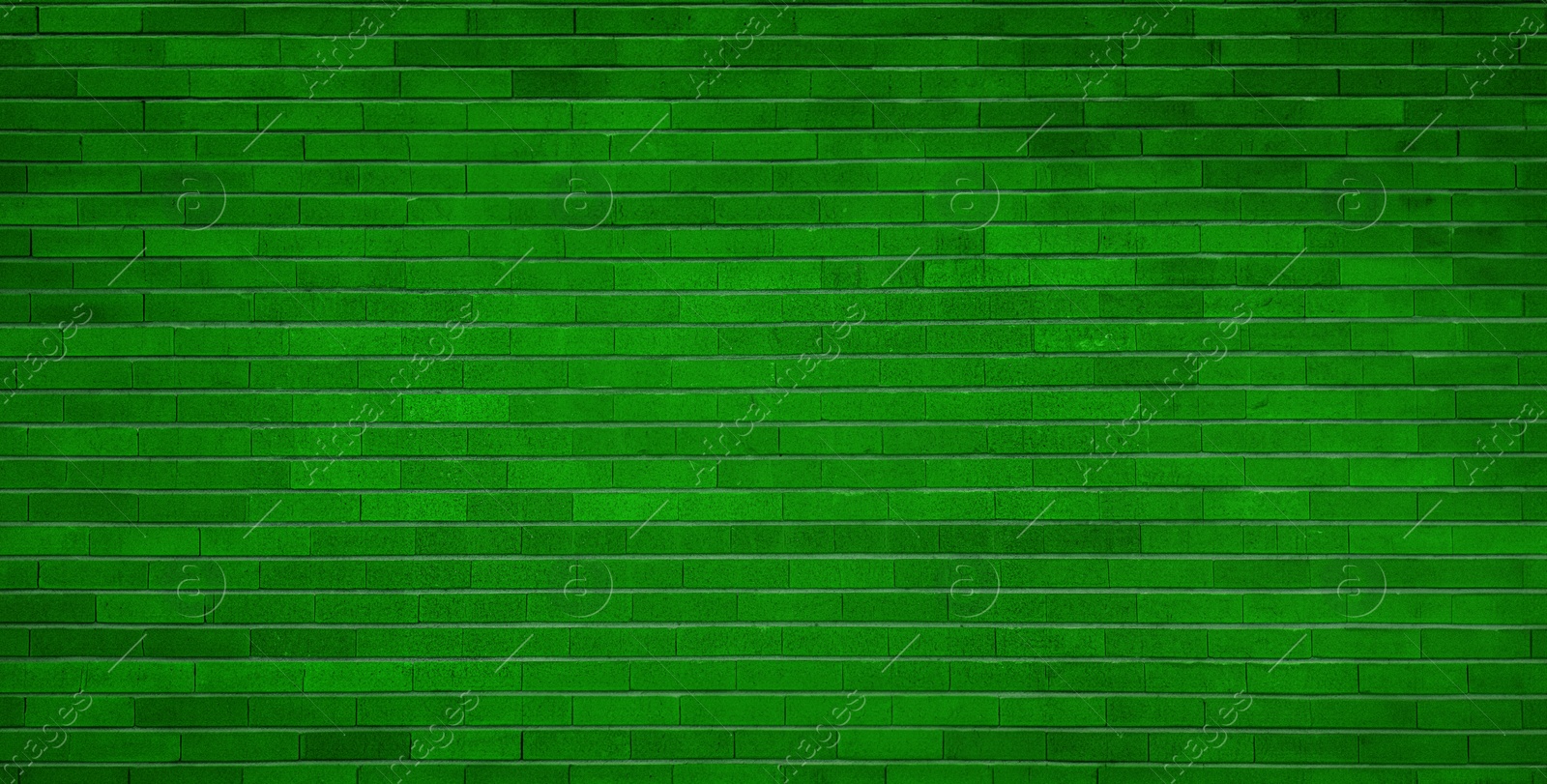 Image of St. Patrick day. Green brick wall as background. Banner design