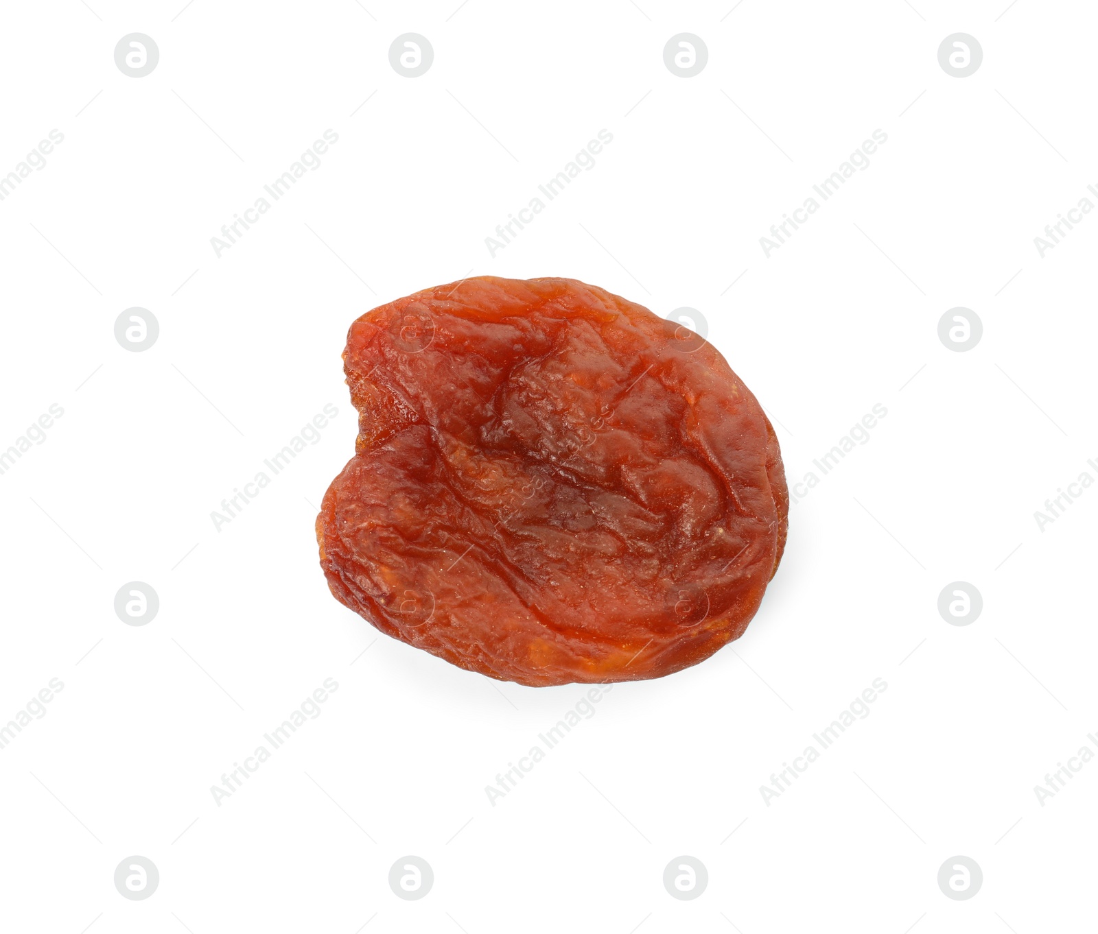 Photo of Tasty dried apricot isolated on white. Healthy snack