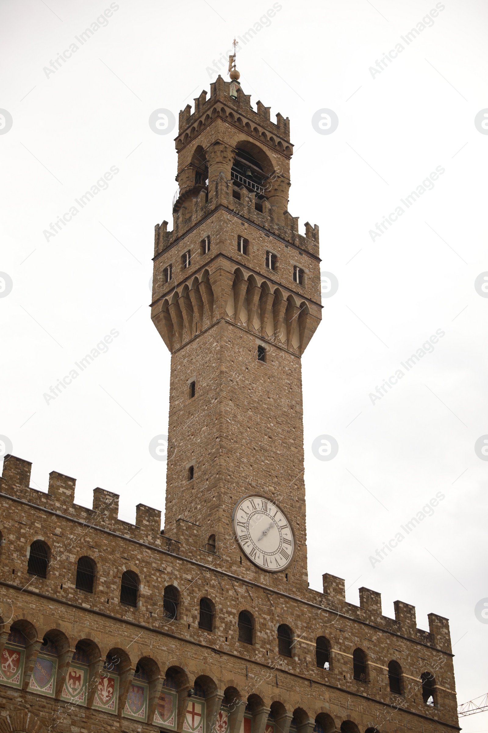 Photo of Florence, Italy - February 8, 2024: Palazzo Vecchio under sky outdoors