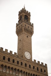 Photo of Florence, Italy - February 8, 2024: Palazzo Vecchio under sky outdoors