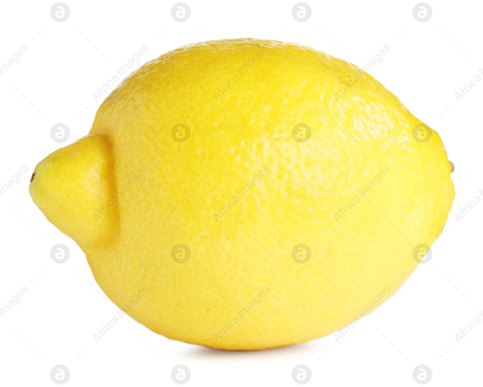 Photo of Fresh lemon isolated on white. Citrus fruit