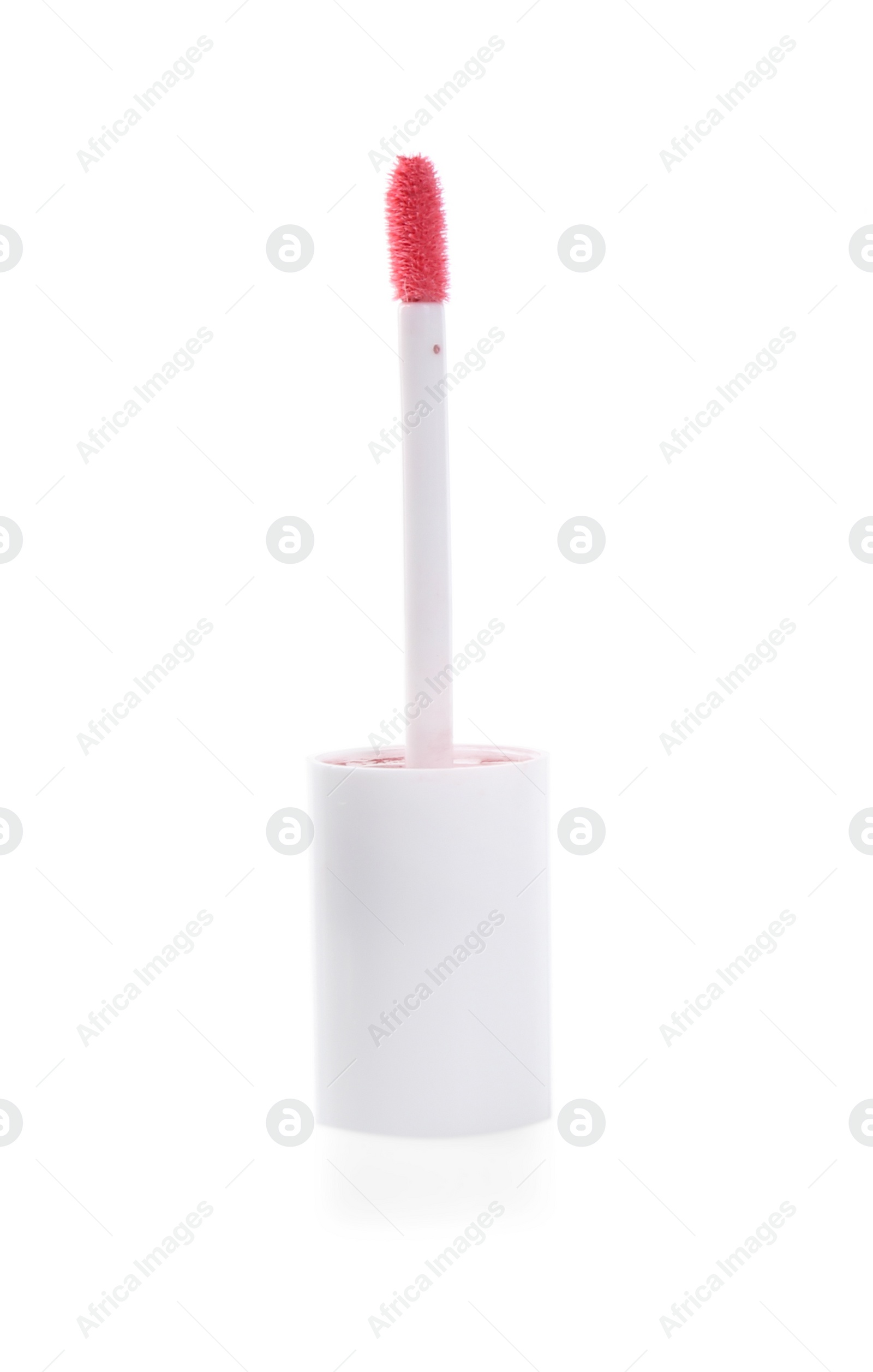 Photo of One lip gloss applicator isolated on white