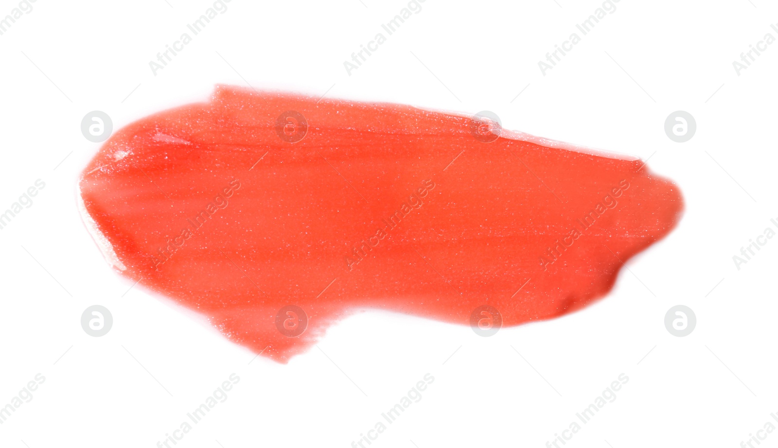 Photo of Lip gloss on white background. Professional makeup products