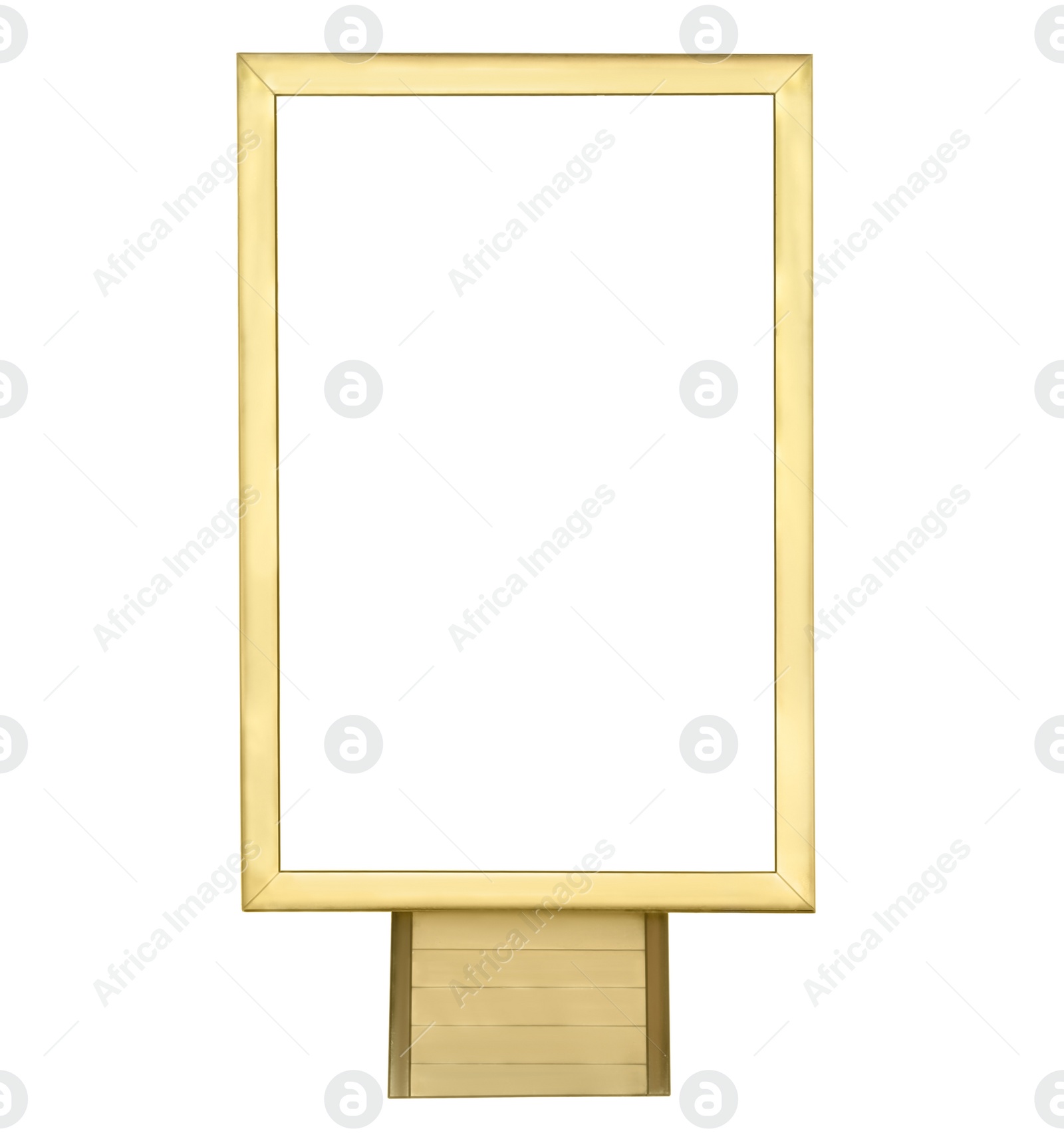 Image of Blank advertising board isolated on white. Mockup for design