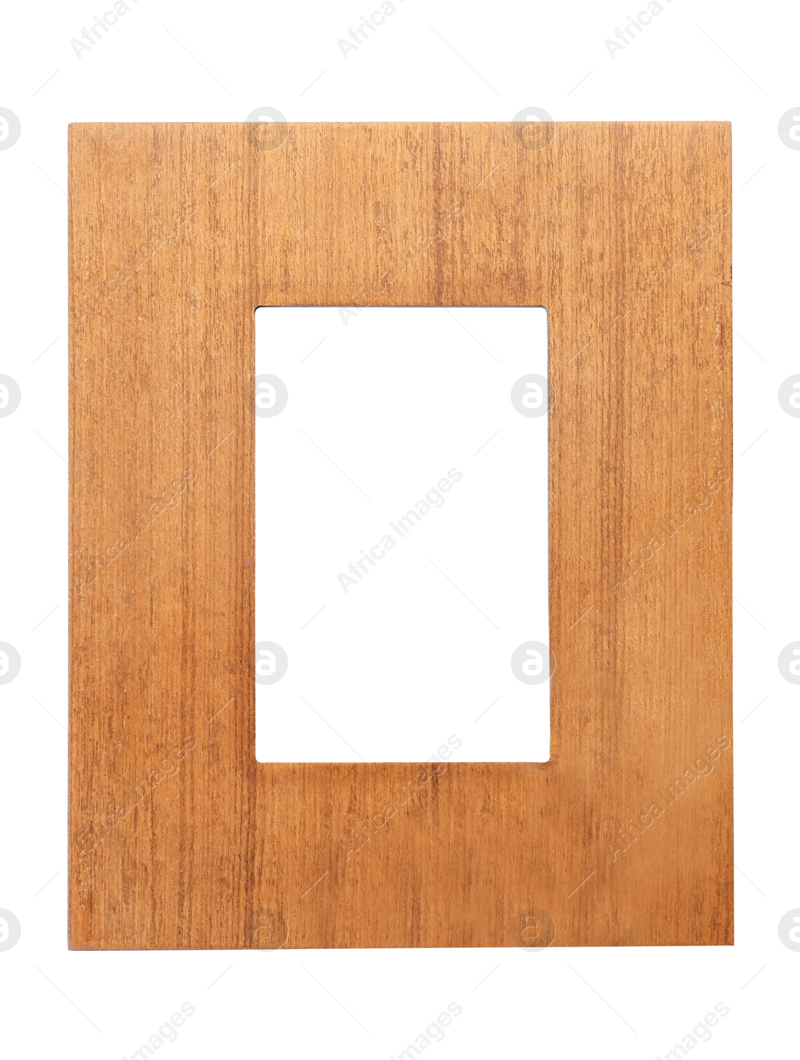 Image of Wooden frame isolated on white. For mirror, photo, picture, painting and others