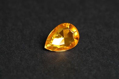 Beautiful gemstone for jewelry on black background