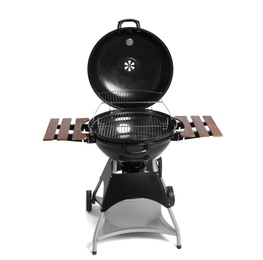 Photo of New modern barbecue grill on white background